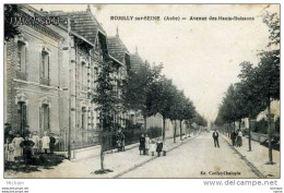 CPA 10  ROMILLY  AVENUE DES  HAUTS BUISSONS  ANIMATION   TB  ETAT - Romilly-sur-Seine