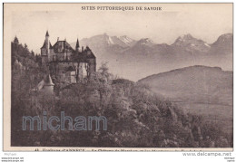 CPA 74 ANNECY    CHATEAU DE MENTHON ET MONTAGNES DU FOND DU LAC    TB ETAT - Annecy