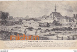 CPA 89 SENS  Ancien   Inondations De 1866 - Sens