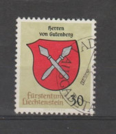 Liechtenstein 1965 Coat Of Arms - Gutenberg 30R ° Used - Gebraucht