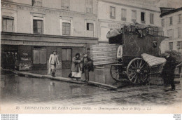 CPA - 75 - PARIS  -  16 Em -     Inondations De Paris 1910 Déménagement Quai De Billy - La Crecida Del Sena De 1910