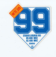 Rete 105 - 99 Studio Liguria 105 Ge 13,5 X 12  ADESIVO STICKER  NEW ORIGINAL - Stickers