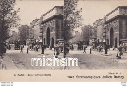 75 Paris 10 Em   Vue  Strereoscopique  Boulevard St Martin - Arrondissement: 10