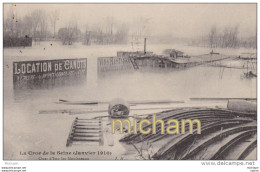 CPA    75 PARIS    CRUE  DE 1910   QUAI D'ISSY LES MOULINEAUX  TB ETAT - Überschwemmung 1910