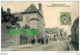 CPA  89 COURLON  GRANDE RUE ET ROUTE DE BRAY ANIMATION  TB ETAT - Sonstige & Ohne Zuordnung