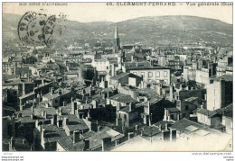 CPA 63  CLERMONT FERRAND  VUE GENERALE OUEST - Clermont Ferrand