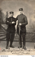 C P A  Théme 14 /18  CARTE PHOTO Deux Militaires - Guerre 1914-18