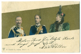 VERY RARE OLD PC, Kaiser Wilhelm II Mit Frau Und Sohn, Adel / Nobility, Germany - Andere & Zonder Classificatie
