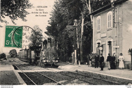 C P A - 89 - GUILLON  -   La Gare  Arrivée Du Train Des Laumes - Guillon