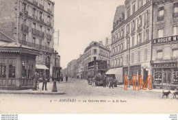 C P A  92  ASNIERES  Grande  Rue - Asnieres Sur Seine