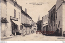 CPA  21 -   Baigneux Les Juifs Rue De L'eglise - Other & Unclassified