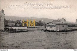 C P A  89 -  SENS  -     INONDATION - La Rive  Gauche De La Fausse Riviere - Sens