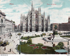 C P A  - ITALIE - MILANO  -   Piazza Del Duomo  -  Carte Double - Autres & Non Classés