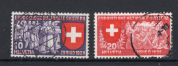 ZWITSERLAND Yt. 323/324° Gestempeld 1939 -1 - Used Stamps