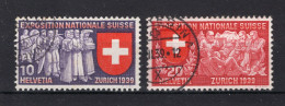 ZWITSERLAND Yt. 320/321° Gestempeld 1939 - Used Stamps
