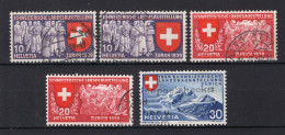 ZWITSERLAND Yt. 326/328° Gestempeld 1939 - Used Stamps