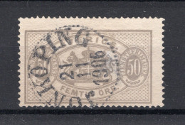 ZWEDEN Yvert S18° Gestempeld Dienstzegels 1891 - Service