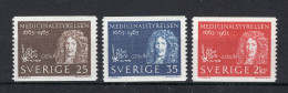 ZWEDEN Yvert 507/509 MNH 1963 - Unused Stamps