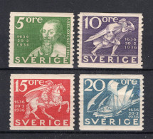 ZWEDEN Yvert 235/238 MH 1936 - Unused Stamps