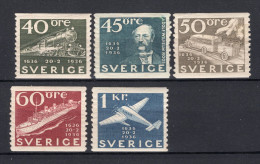 ZWEDEN Yvert 243/246 MH 1936 - Unused Stamps