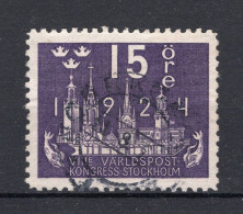ZWEDEN Yvert 165° Gestempeld 1924 - Usados