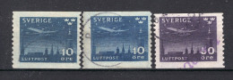 ZWEDEN Yt. PA4/5° Gestempeld Luchtpost 1930 - Usados