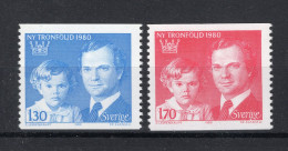 ZWEDEN Yvert 1083/1084 MNH 1980 - Unused Stamps