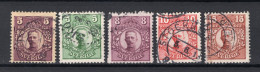 ZWEDEN Yt. 61/65° Gestempeld 1910-1919 - Used Stamps