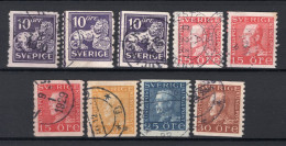 ZWEDEN Yt. 195/199° Gestempeld 1925-1926 - Used Stamps