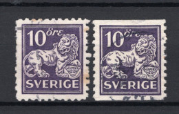 ZWEDEN Yt. 163a/163b° Gestempeld 1923-1926 - Used Stamps