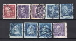 ZWEDEN Yt. 127/131° Gestempeld 1920-1924 - Used Stamps