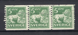 ZWEDEN Yt. 123° Gestempeld 3 St. 1920-1924 - Used Stamps