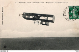 C P A  -  TH  - AVION - Aeroplane  FARMAN Au Camp De Chalons  En Plein Vol - ....-1914: Precursors