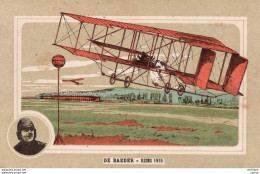 C P A  -  TH  - AVION -    DE BAEDER - REIMS  1910 - Aviadores