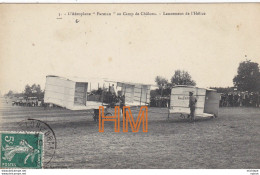 Theme  AVIONS Aeroplane  Farman Au Camp De Chalons Lancement De L'helice - 1914-1918: 1a Guerra