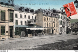 C P A - BELGIQUE  - DINANT - PR. NAMUR  -   Les Hotels  En Face De La  Gare - Dinant
