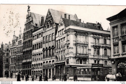 C P A - BELGIQUE  -   ANVERS   -  Une Rue  (attelage ) Tramway - Other & Unclassified