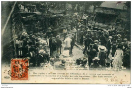 DERAILLEMENT DU 18/06 /1910 DEBLAIEMENT DE LA VOIX LOCOMOTIVE  TRES BON ETAT TOP - Villepreux