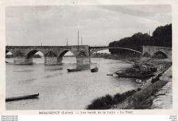 C P A - 45 - BEAUGENCY - Les Bords De La Loire Le Pont - Beaugency