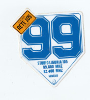 Rete 105 - 99 Studio Liguria 105 Ge 13,5 X 12  ADESIVO STICKER  NEW ORIGINAL - Autocollants