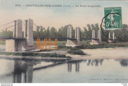 CPA 45 CHATILLON  SUR LOIRE  Le Pont Suspendu - Chatillon Sur Loire