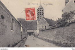 CPA  77  PERTHES  RUE DE L EGLISE  T B  ETAT - Sonstige & Ohne Zuordnung