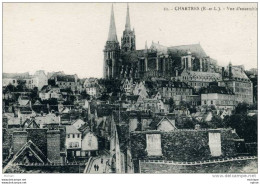CPA  28  CHARTRES   CATHEDRALE VUE D'ENSEMBLE    PARFAIT ETAT - Chartres