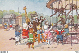 Une  Visite  Au Zoo - Chats