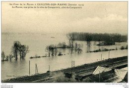 CPA  51  CHALONS   CRUE DE 1910  VUE PRISE DE LA COTE DE COMPERTRIX       PARFAIT ETAT - Châlons-sur-Marne