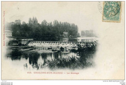 CPA  51  CHALONS    LE  BARRAGE       PARFAIT ETAT - Châlons-sur-Marne