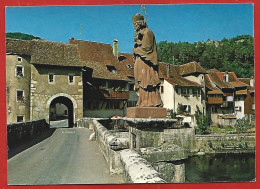 Saint-Ursanne (Clos-du-Doubs - Jura) Statue St Jean Nepomucène 2scans - Saint-Ursanne