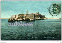 CPA  13 MARSEILLE   CHATEAU D'IF COULEURS   PARFAIT ETAT - Festung (Château D'If), Frioul, Inseln...