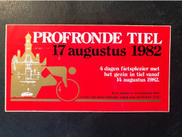Profronde Tiel - Sticker - Cyclisme - Ciclismo -wielrennen - Cycling