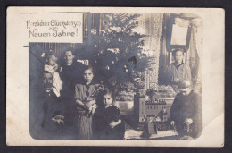 Herzlichen Gluckwunsch Zum Neuen Jahre! - Family Photo / Postcard Not Circulated, 2 Scans - New Year